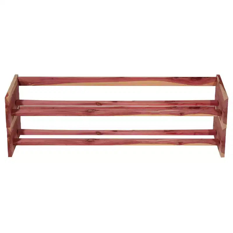 Household Essentials Cedar Fresh Stackable Shoe Rack: Ground Freestanding Shoe Storage for Closet & Entryway, Holds 8 Pairs