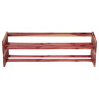 Household Essentials Cedar Fresh Stackable Shoe Rack: Ground Freestanding Shoe Storage for Closet & Entryway, Holds 8 Pairs