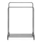 Whitmor Double Rod Garment Rack Black: Steel Frame, 61" Height, 43" Width, 17" Depth, Adult Assembly Required