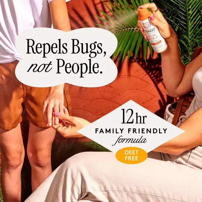Grand Tongo DEET-Free Picaridin Insect Repellent Family Formula - Citrus + Sandalwood - 4.5oz: 12-Hour Protection, Skin Application, Aerosol Spray