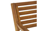 Coronado 3pc Acacia Wood Patio Bistro Set with Cushions - Teak Finish - Christopher Knight Home: Outdoor Dining Furniture with Weather-Resistant Frame