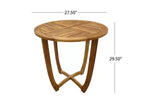 Coronado 3pc Acacia Wood Patio Bistro Set with Cushions - Teak Finish - Christopher Knight Home: Outdoor Dining Furniture with Weather-Resistant Frame