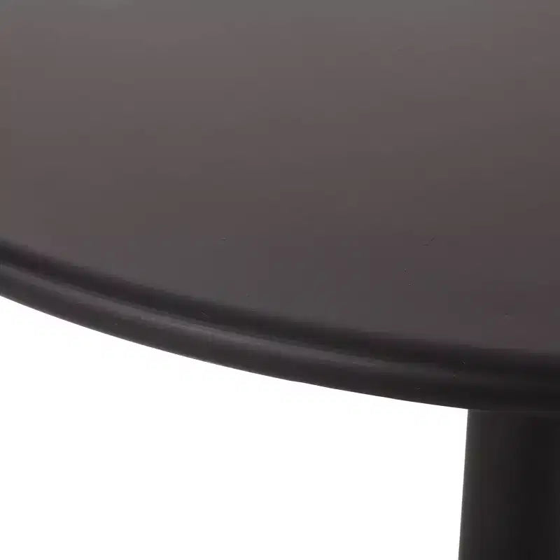 Terra Nova Outdoor 3pc Bistro Set: Matte Black, Curved Iron Frame, Round Table - Christopher Knight Home