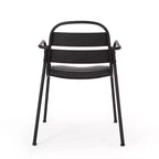 Terra Nova Outdoor 3pc Bistro Set: Matte Black, Curved Iron Frame, Round Table - Christopher Knight Home