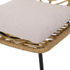 Berrien 2pk Outdoor Wicker Chairs with Cushion - Light Brown/Beige/Black - Christopher Knight Home