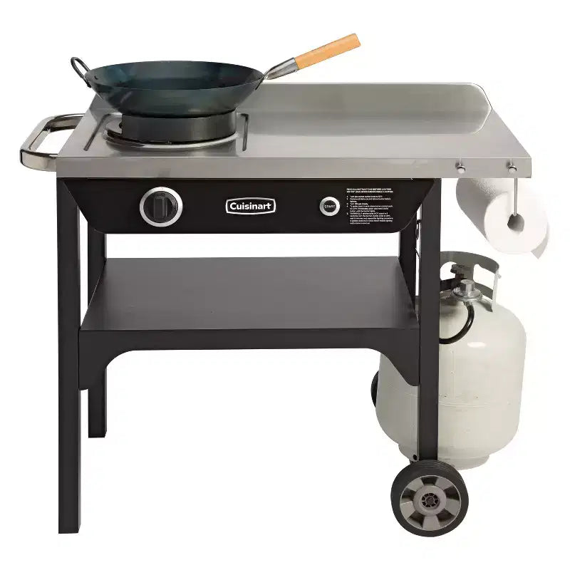 Cuisinart Outdoor Wok Cooking Station 50000 BTU Gas Grill CGG-1265 Black