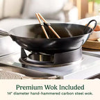 Cuisinart Outdoor Wok Cooking Station 50000 BTU Gas Grill CGG-1265 Black