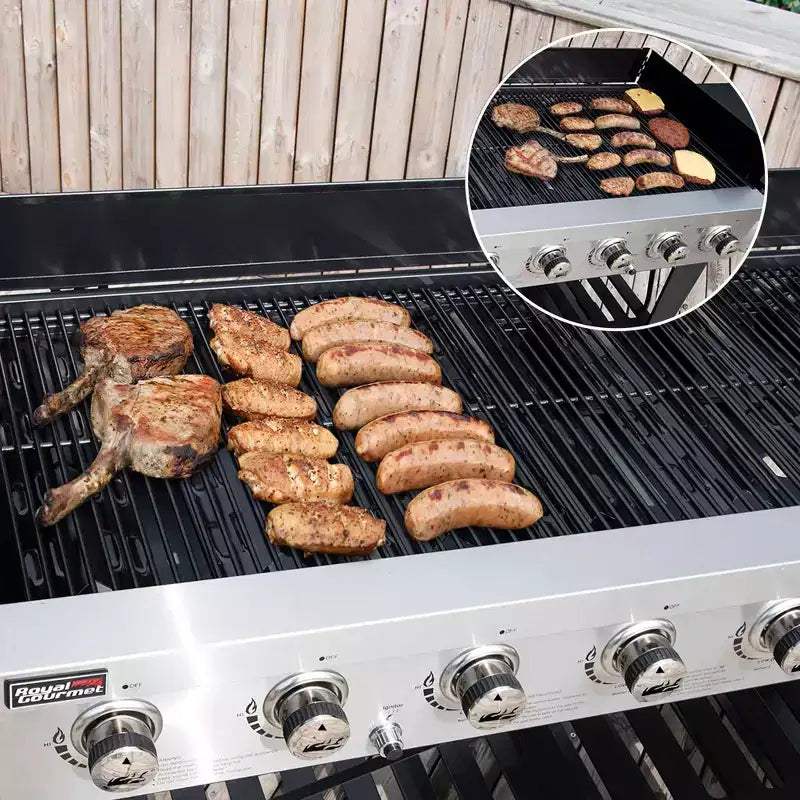 Royal Gourmet 8-Burner Large Event 104000 BTU Gas Grill Black