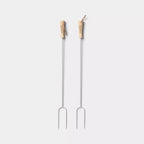 2pc Marshmallow Roasting Log Tong Sticks Gray - Threshold™