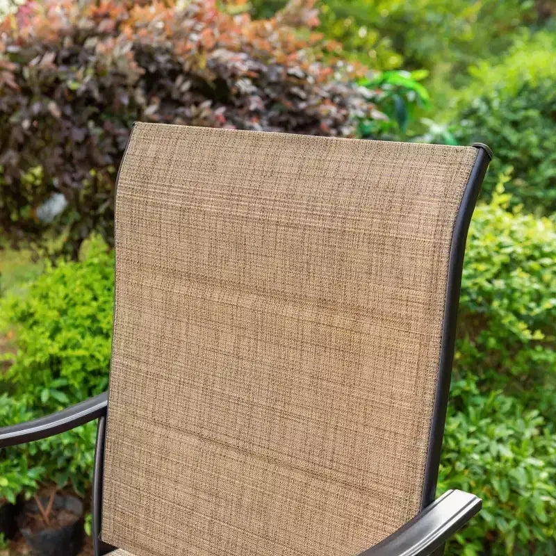 3pc Outdoor Swivel Bar Height Stools & Table - Captiva Designs: Patio Bistro Set, Rust-Resistant