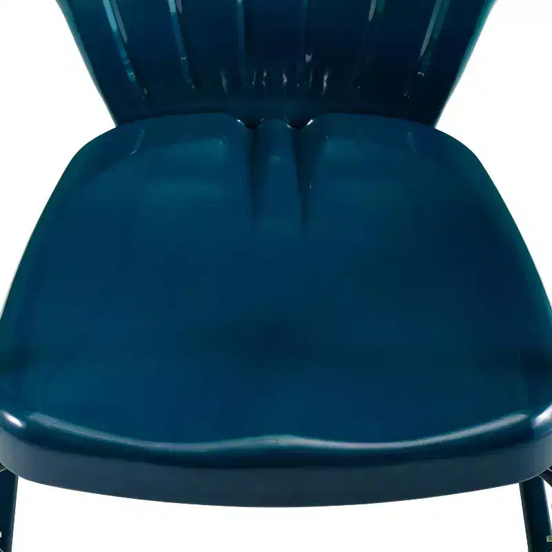 Ridgeland 3pc Outdoor Bistro Set with Table & 2 Chairs - Navy Gloss - Crosley