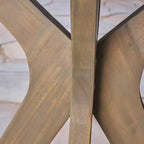 Jillian 3pc Acacia Wood & Wicker Bistro Set: Cushioned Chairs, Circular Table - Christopher Knight Home