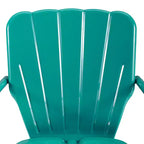 Ridgeland 3pc Outdoor Bistro Set with Table & 2 Chairs - Turquoise Gloss - Crosley
