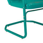 Ridgeland 3pc Outdoor Bistro Set with Table & 2 Chairs - Turquoise Gloss - Crosley