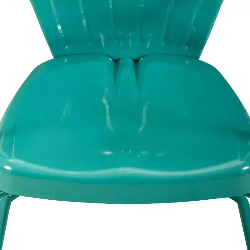 Ridgeland 3pc Outdoor Bistro Set with Table & 2 Chairs - Turquoise Gloss - Crosley