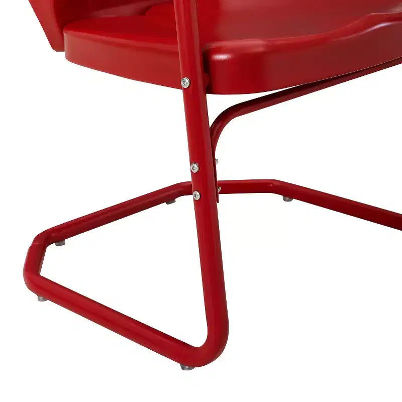 Ridgeland 3pc Outdoor Bistro Set with Table & 2 Chairs - Red - Crosley