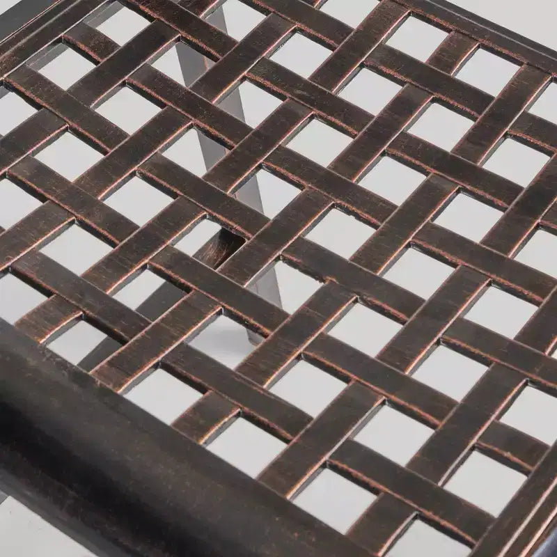 2pk Waterbury Aluminum Patio Barstools Copper - Christopher Knight Home: Traditional Scroll Design, Weather-Resistant