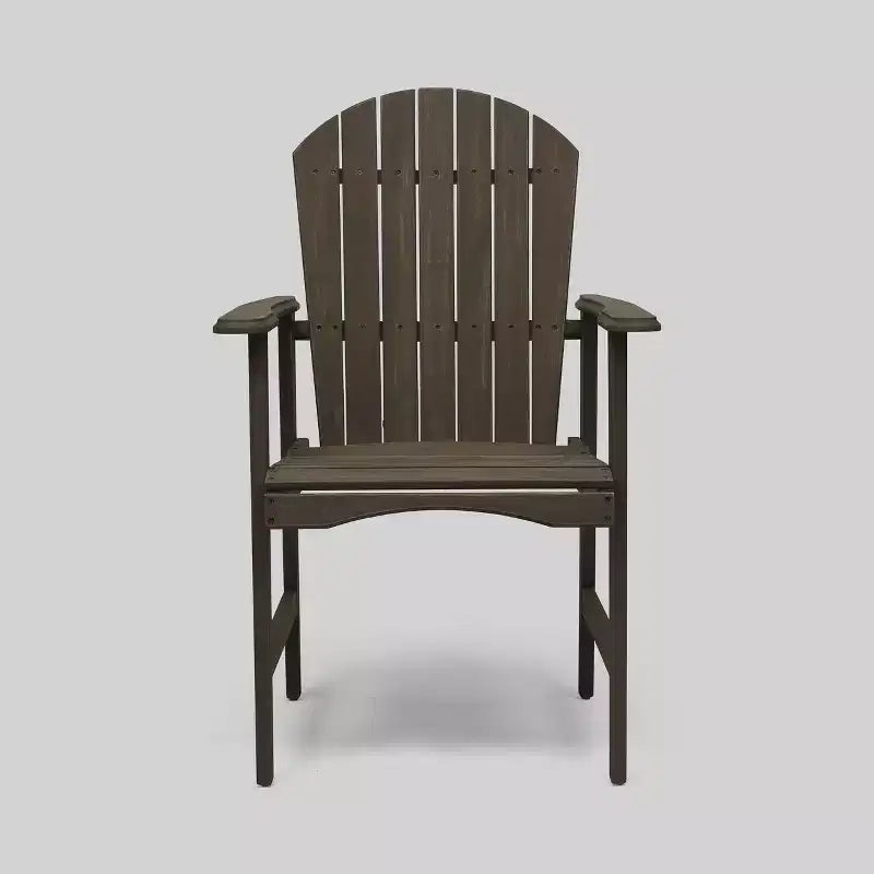 3pc Oso Acacia Wood Half-Round Patio Bistro Set Gray - Christopher Knight Home