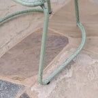 Santa Monica 3pc Iron Patio Bistro Set - Crackle Green - Christopher Knight Home: Weather-Resistant, 2-Seater Outdoor Dining Set