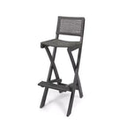Polaris 2pk Acacia Wood Folding Barstools Dark Gray - Christopher Knight Home