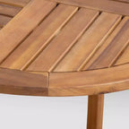 Ellie 3pc Acacia Wood Wicker Bistro Set - Brown/Beige - Christopher Knight Home: Weather-Resistant with Polyester Cushions