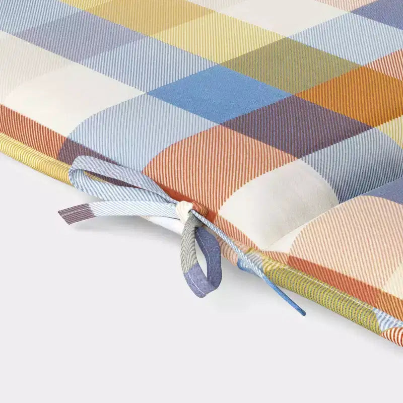 22"x78" Madras Print Chaise Cushion Multi Warm - Room Essentials™