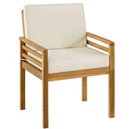 Alaterre Furniture 3pc Okemo Outdoor Patio Acacia Wood Bistro Set