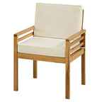 Alaterre Furniture 3pc Okemo Outdoor Patio Acacia Wood Bistro Set