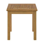 Alaterre Furniture 3pc Okemo Outdoor Patio Acacia Wood Bistro Set