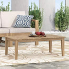 Christopher Knight Home Kiara Acacia Wood Outdoor Coffee Table Light Brown