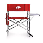NCAA Arkansas Razorbacks Portable Camp Chair with Side Table