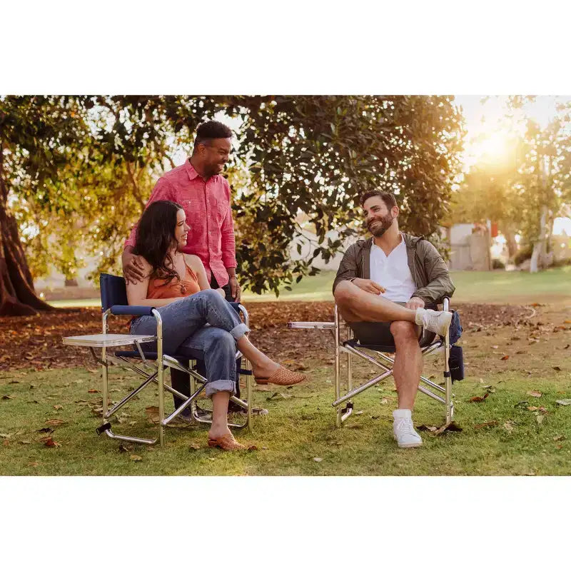 NCAA North Carolina Tar Heels Portable Camp Chair with Side Table