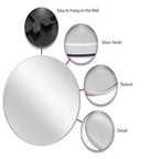 21" Plata Wall Mirror Silver - Infinity Instruments: Modern Round, No Assembly, Wall Mount