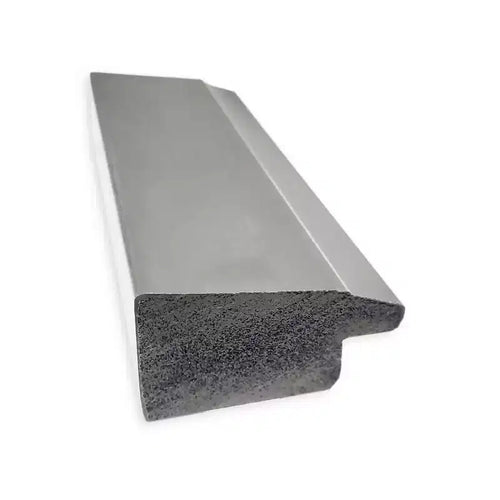 17" x 51" Vista Brushed Framed On the Door Mirror Nickel - Amanti Art: Polystyrene Frame, No Assembly Required