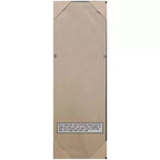 17" x 51" Vista Brushed Framed On the Door Mirror Nickel - Amanti Art: Polystyrene Frame, No Assembly Required