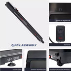 Sunny Health & Fitness Sleek Stride Smart Compact Auto Incline Treadpad Treadmill