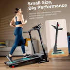 Sunny Health & Fitness Easy Assembly Non-Powered Folding Treadmill