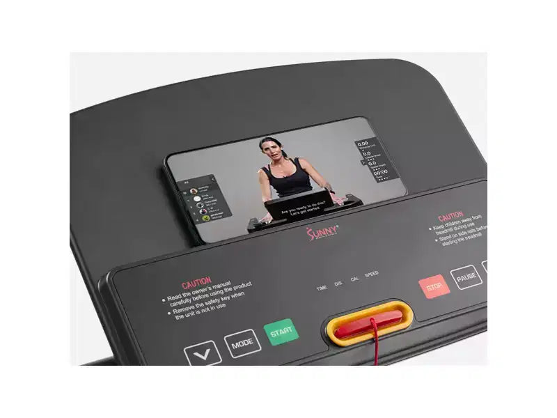 Sunny Health & Fitness Easy Assembly Non-Powered Folding Treadmill