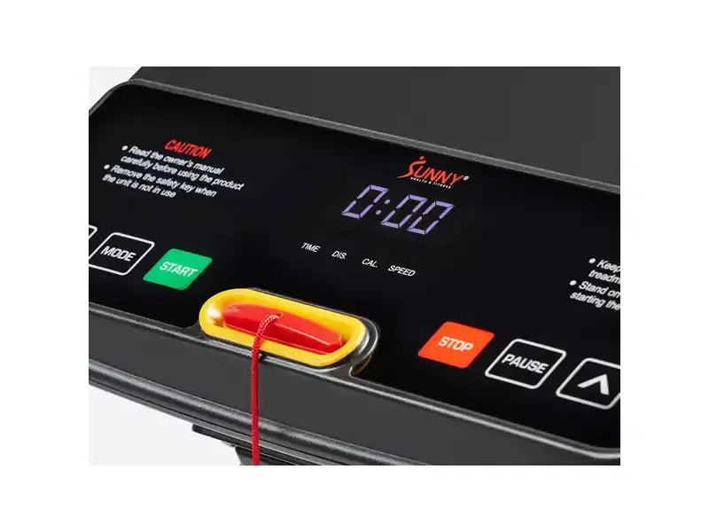 Sunny Health & Fitness Easy Assembly Non-Powered Folding Treadmill