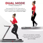 Sunny Health & Fitness Helius Lite Smart Brushless Motor Treadpad Treadmill