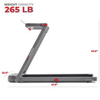 Sunny Health & Fitness Helius Lite Smart Brushless Motor Treadpad Treadmill