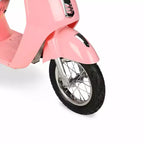 Hyper Blush Retro Scooter 24 Volt Battery Powered Electric Scooter with Easy Twist Throttle: Steel & Plastic, 15 mph, 170 lb Capacity