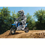 Razor 24V MX350 Dirt Rocket Electric Powered Ride-On Bike - Blue: 250W Motor, 14 MPH