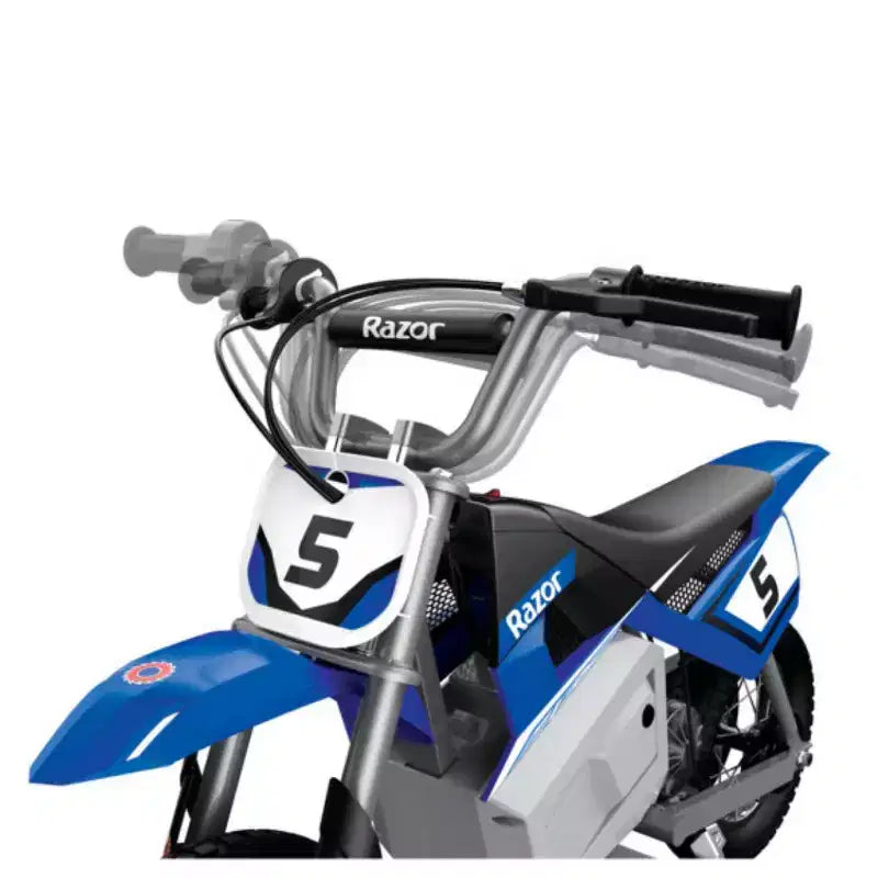Razor 24V MX350 Dirt Rocket Electric Powered Ride-On Bike - Blue: 250W Motor, 14 MPH