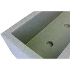 Emsco Trough: Weatherproof Resin, Ground Freestanding Planter, No Assembly Required 10"x30"x7.5", Rectangular