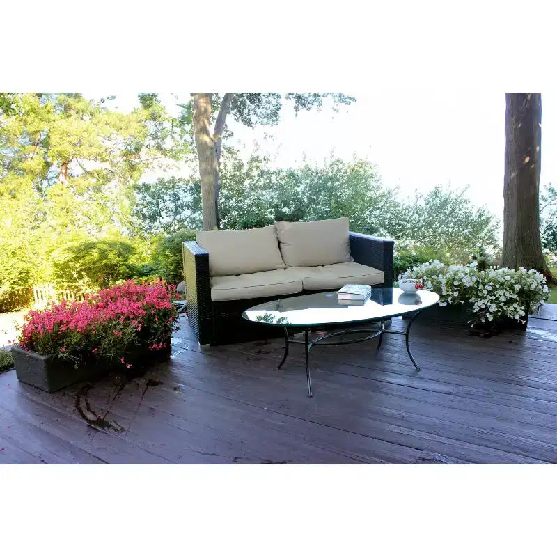 Emsco Trough: Weatherproof Resin, Ground Freestanding Planter, No Assembly Required 10"x30"x7.5", Rectangular
