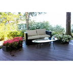 Emsco Trough: Weatherproof Resin, Ground Freestanding Planter, No Assembly Required 10"x30"x7.5", Rectangular