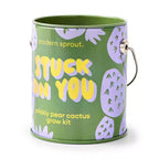 Modern Sprout Cactus Complimentary Color Grow Stuck on You Seed Starter Kit