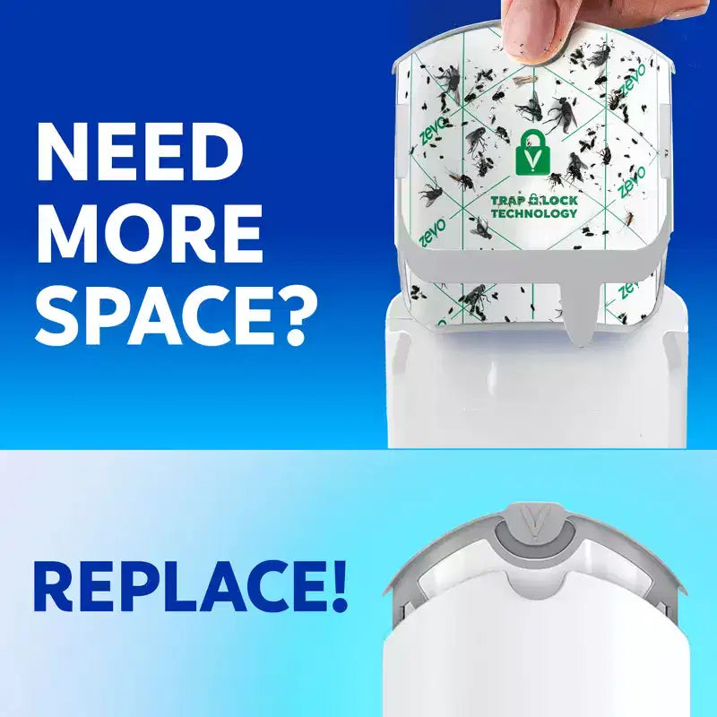 Zevo Plant Flying Insect Trap 3pk Refill White