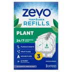 Zevo Plant Flying Insect Trap 3pk Refill White